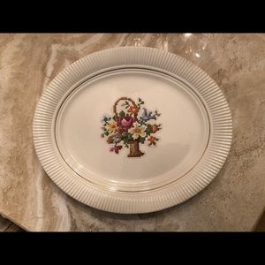 Victory Salem China Co VINTAGE 23Karat Gold Oval Platter